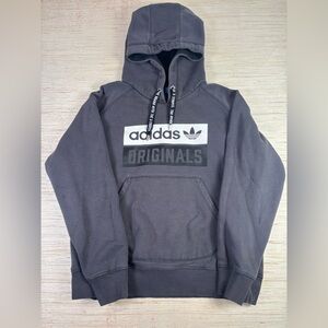 Adidas Originals Trefoil Hoodie Gray Size XL Streetwear Pullover